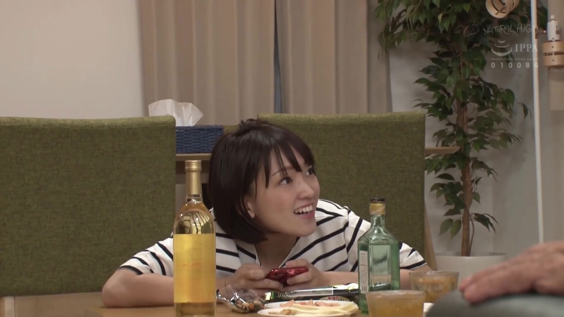 Even though her family is around, she secretly inserts her uncle’s cock while sitting on his lap and lets him creampie her