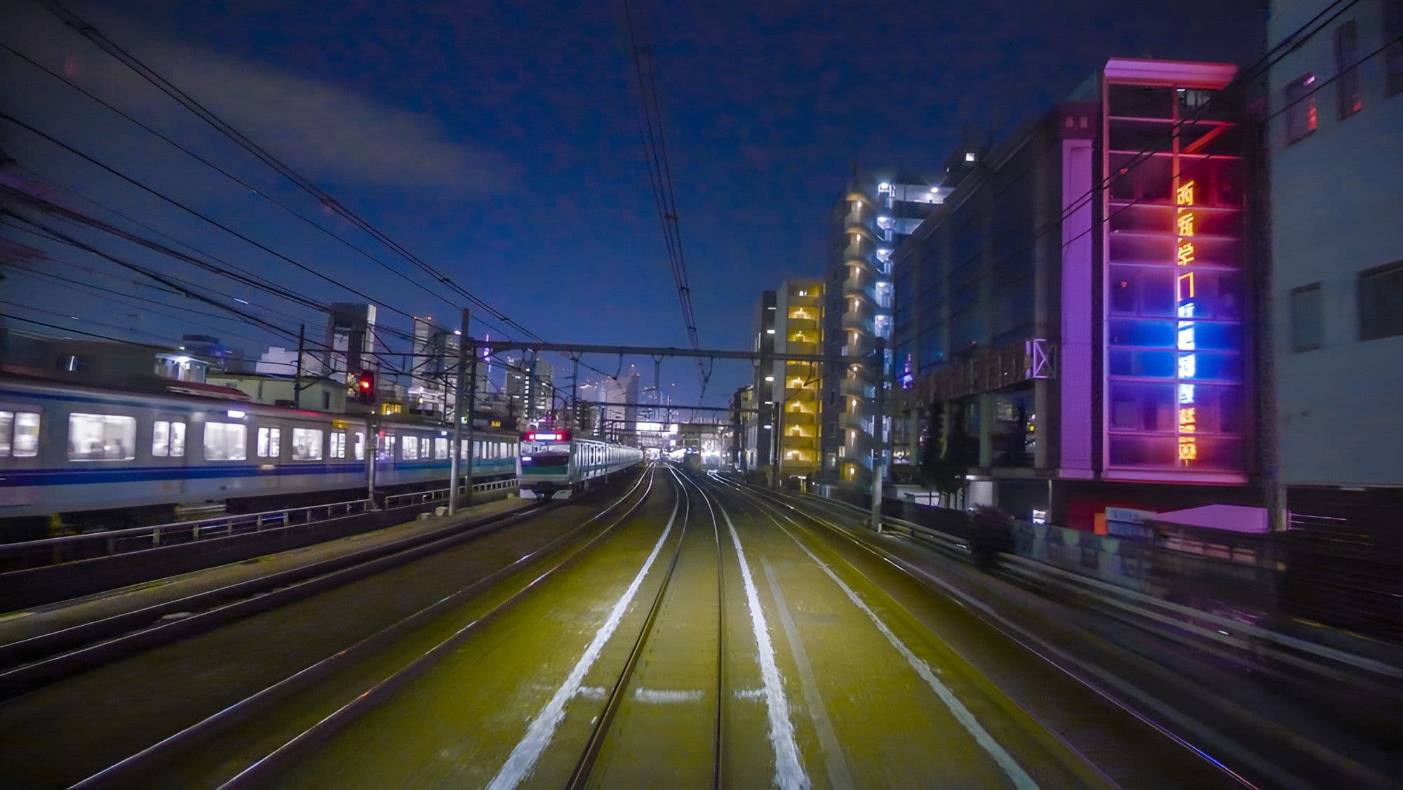 Train Night View: The Yamanote Line Inner Loop