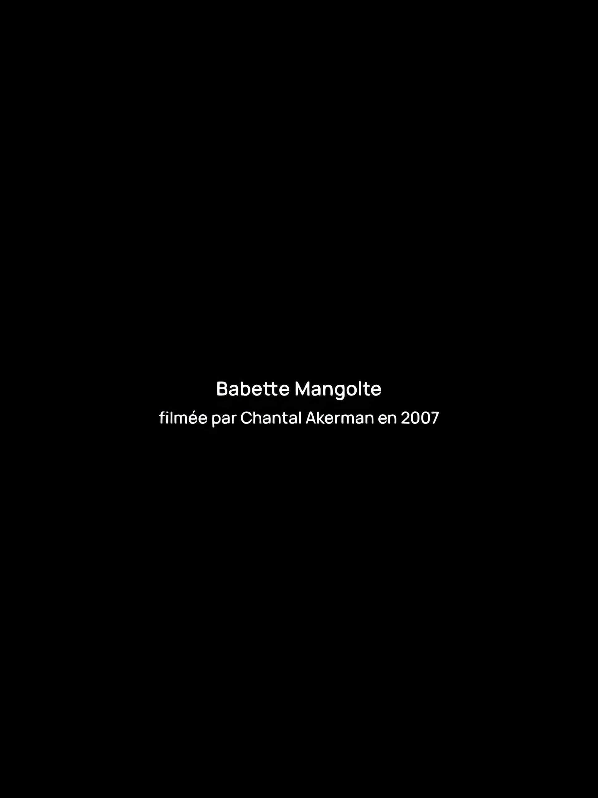 Interview with Babette Mangolte