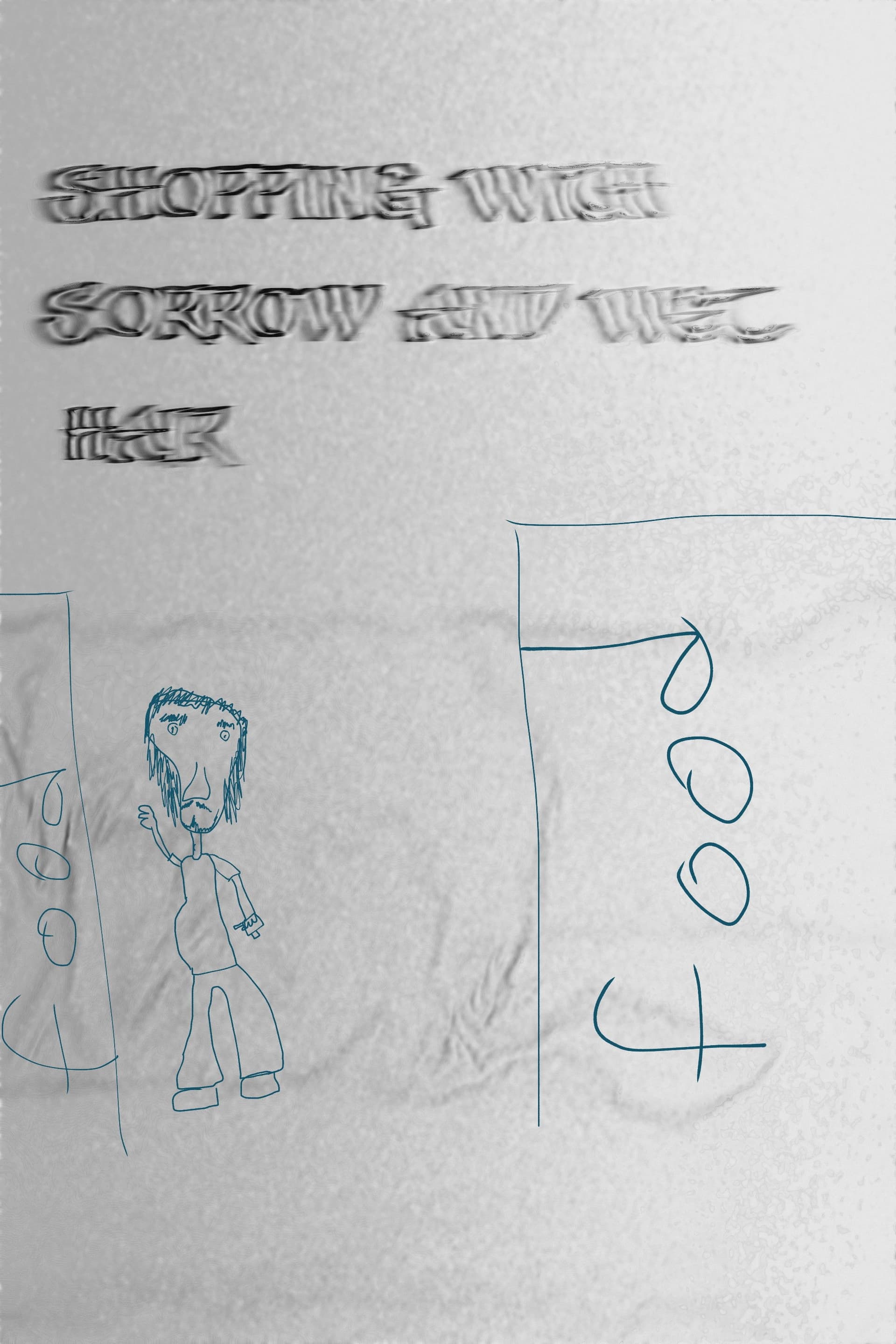 Shopping with sorrow and wet hair