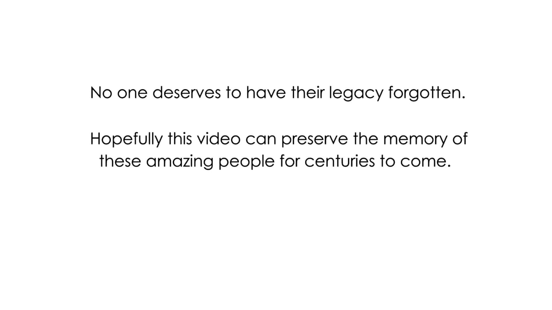 A Tribute: To My Fallen Family