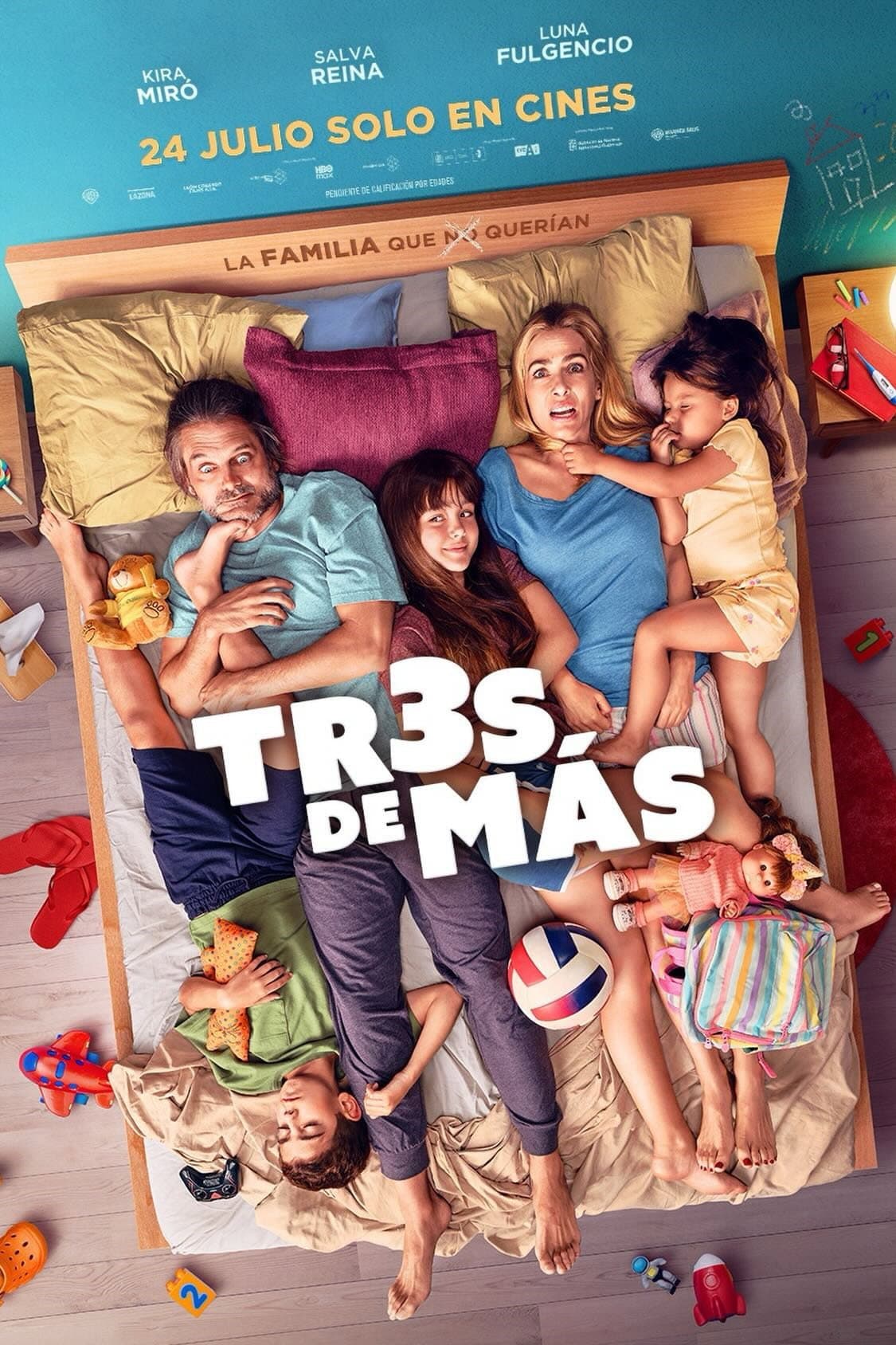 Tres de más