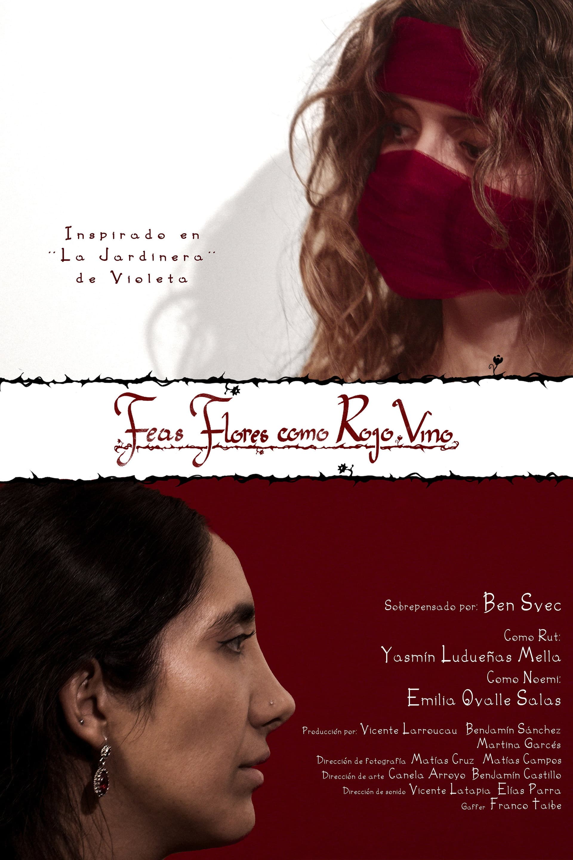 Feas Flores como Rojo Vino