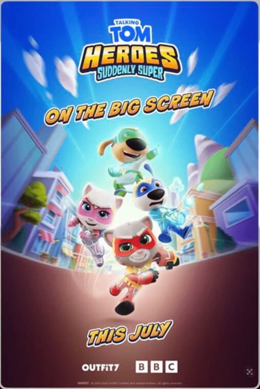 Talking Tom Hero’s on the Big Screen
