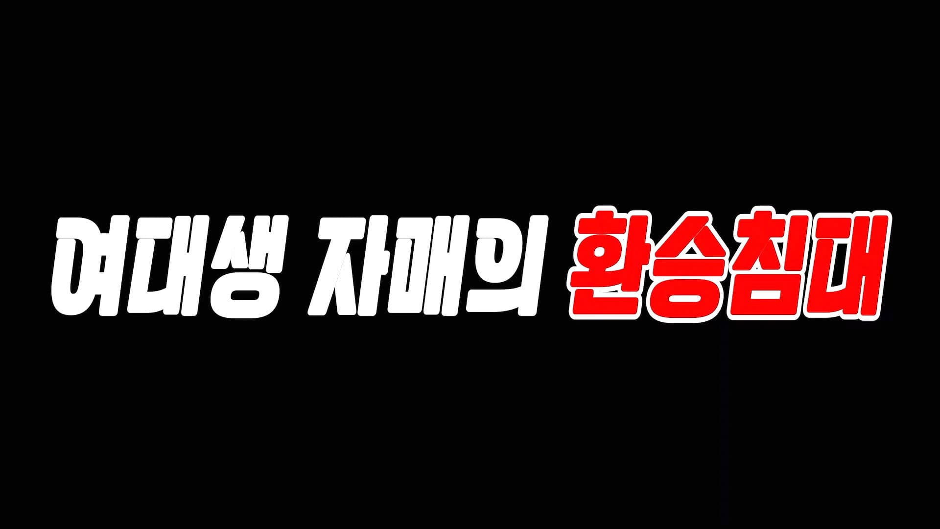 여대생 자매의 환승침대