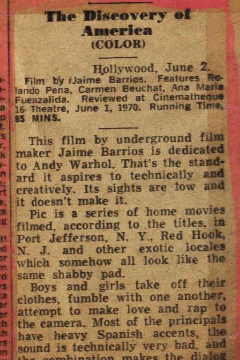 The Discovery of America