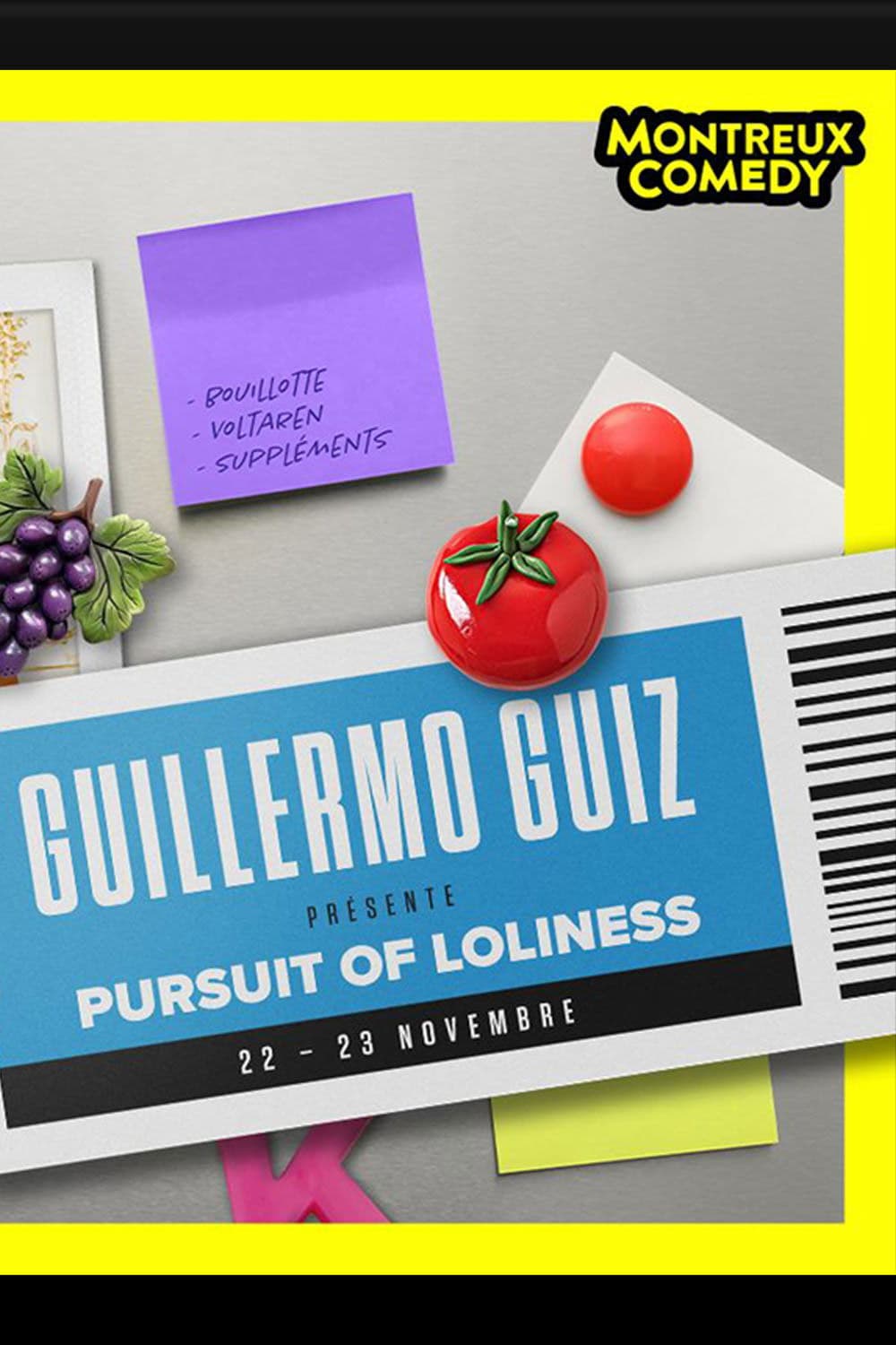 Montreux Comedy Festival 2024 : Guillermo Guiz présente Pursuit of Loliness