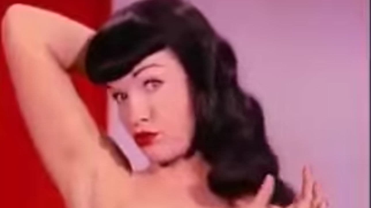 Bettie Page In Red Lingerie