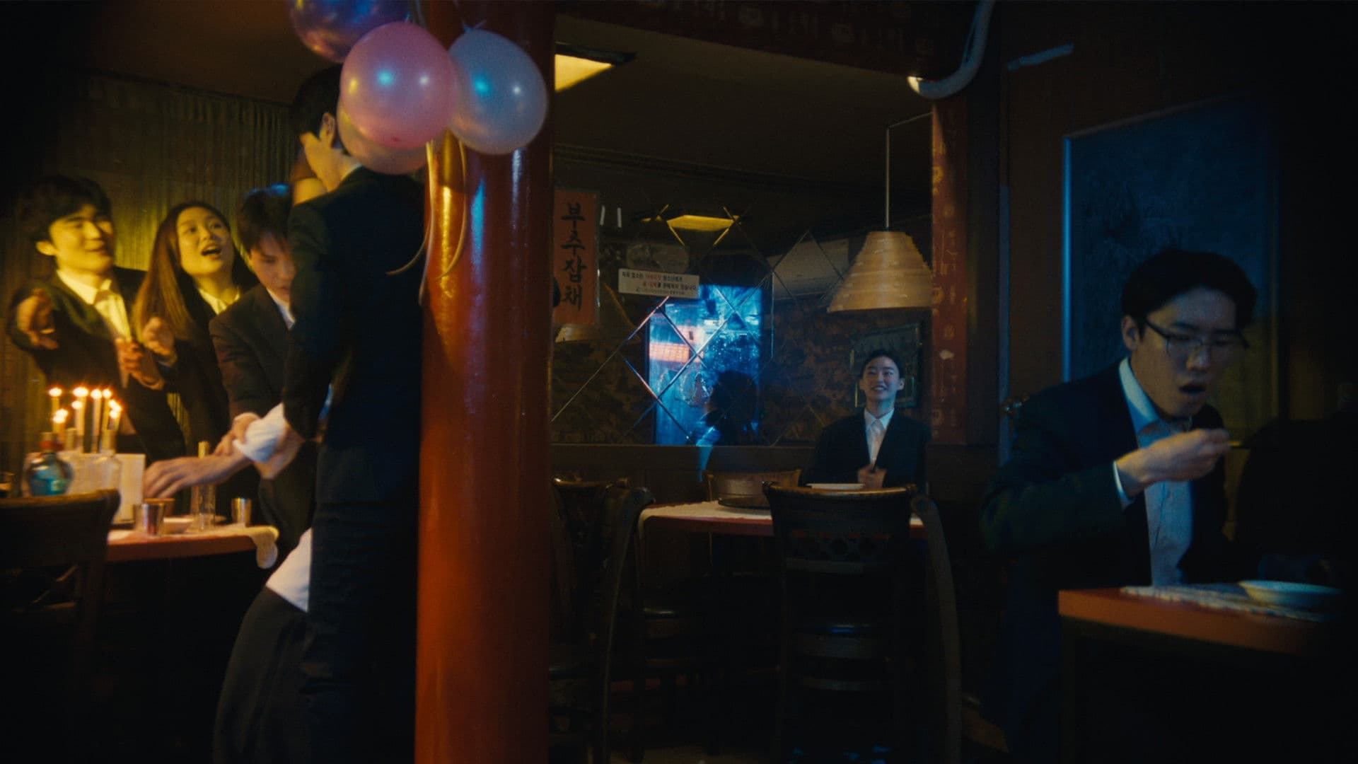 I’d like that corner seat over there