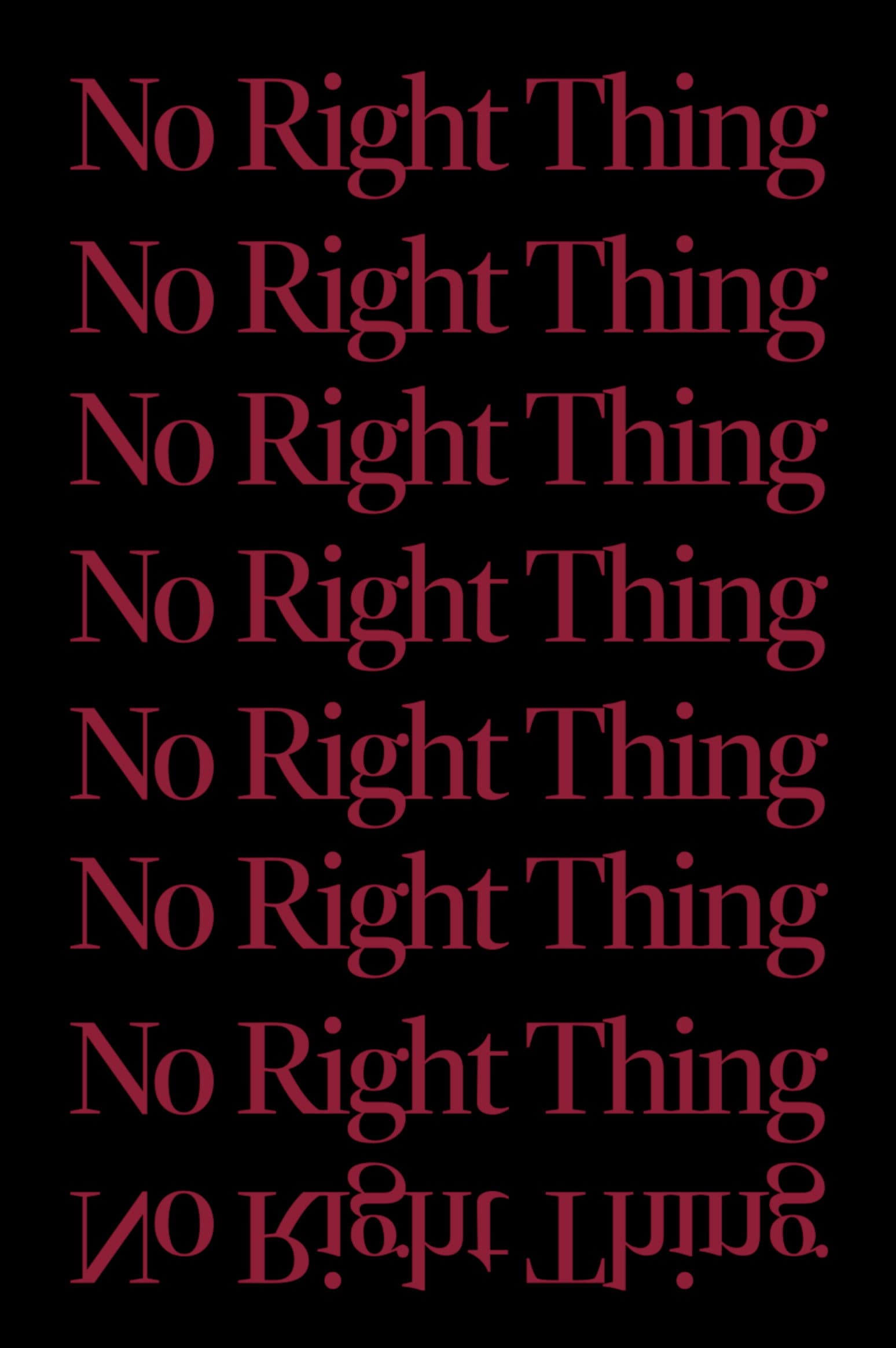 No Right Thing