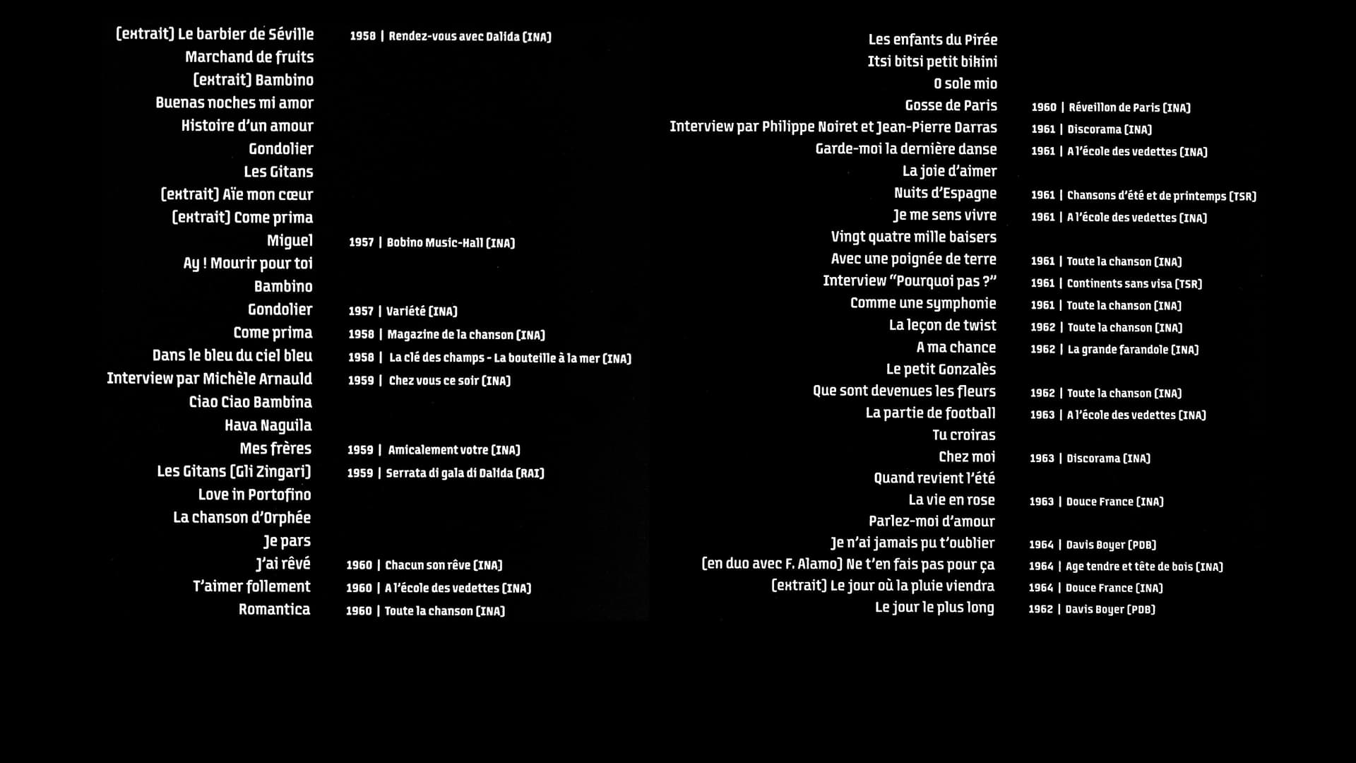 Dalida - Une Vie - 1