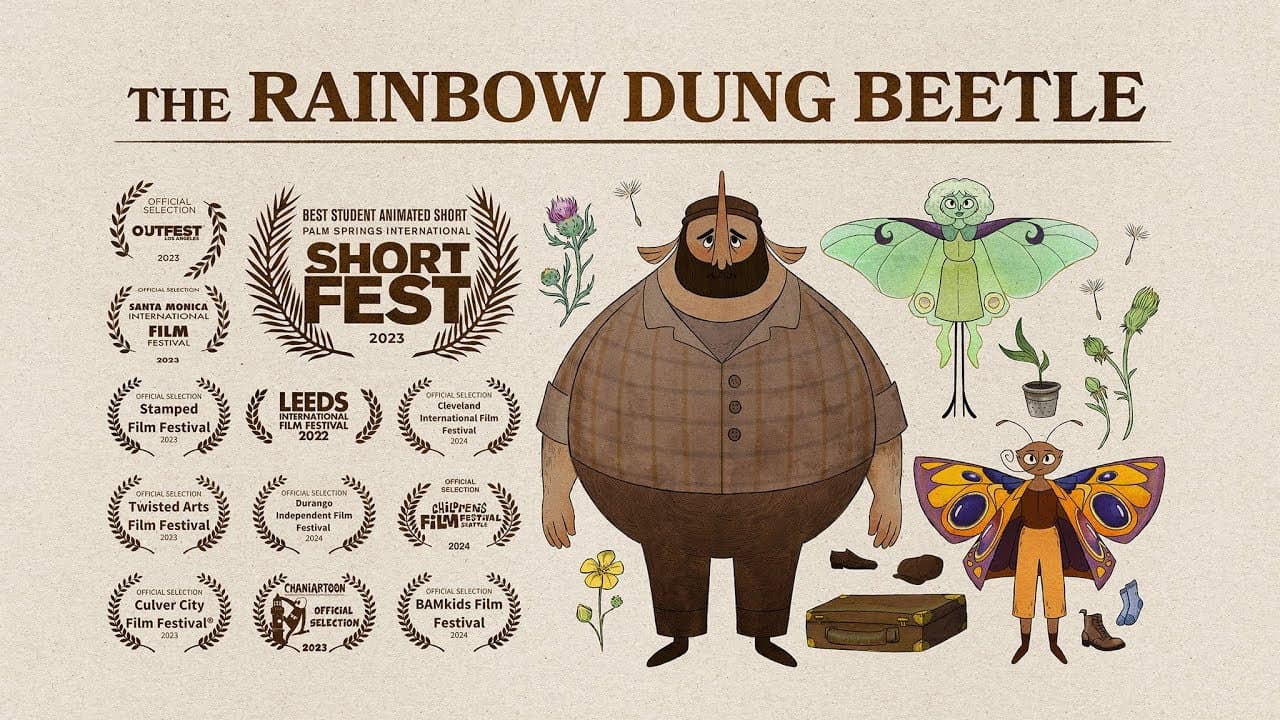 The Rainbow Dung Beetle