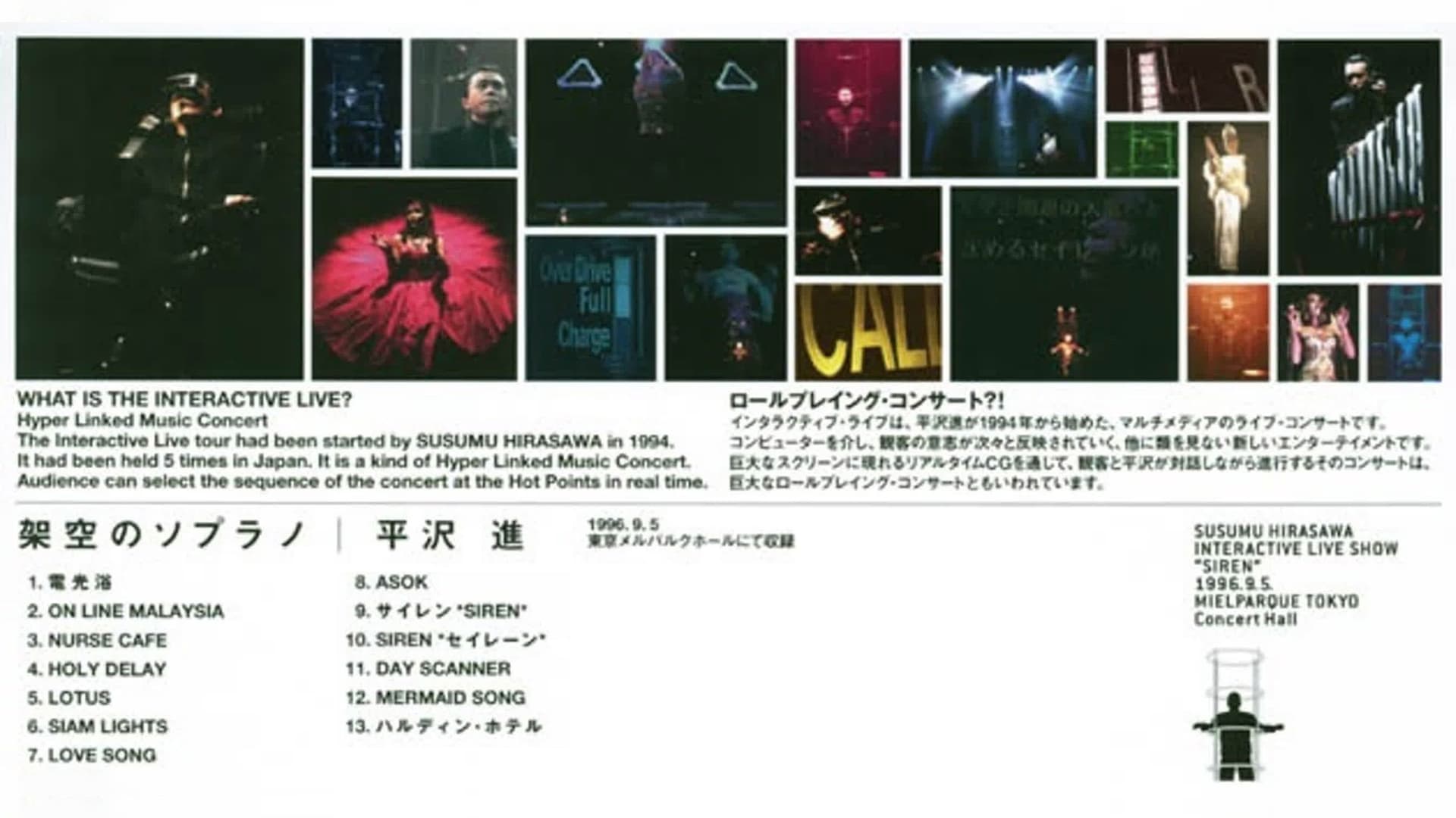 Susumu Hirasawa: Interactive Live Show “SIREN” 1996