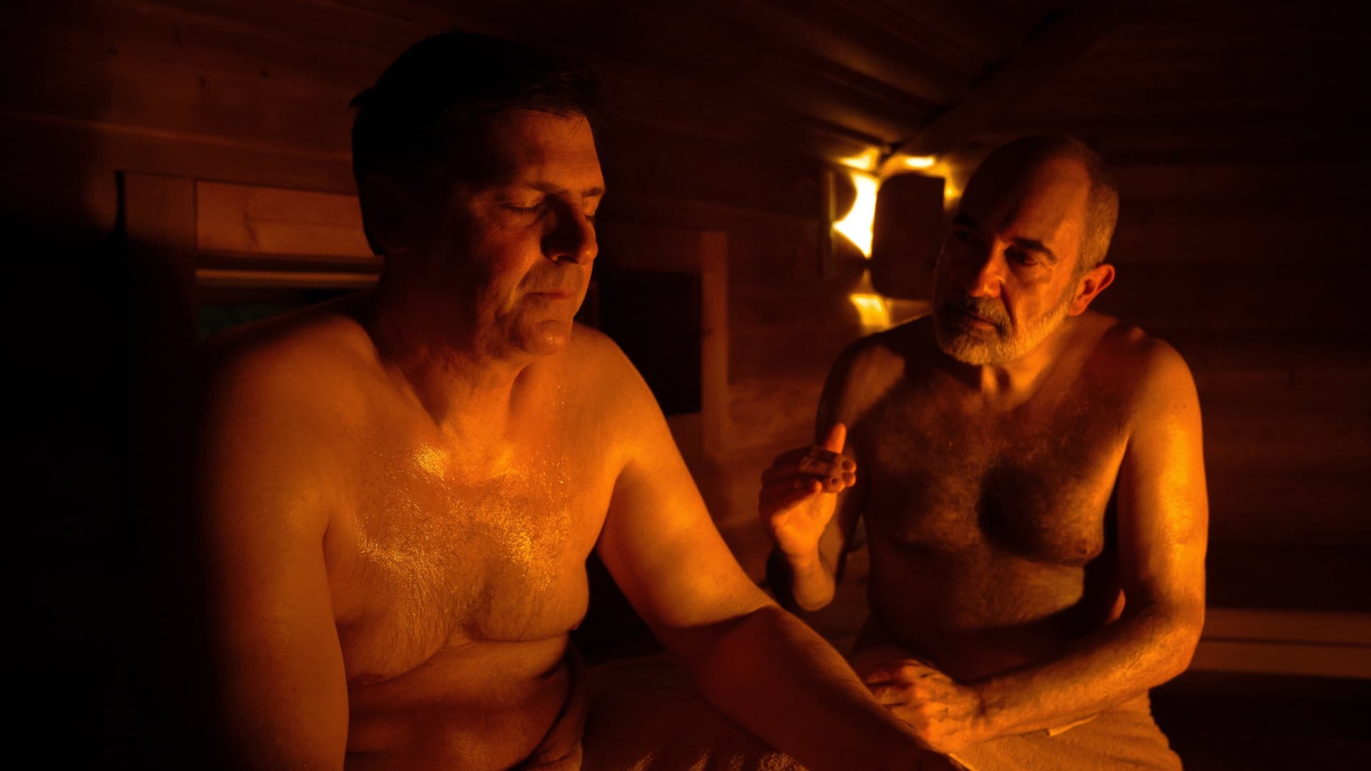 Men in Towels