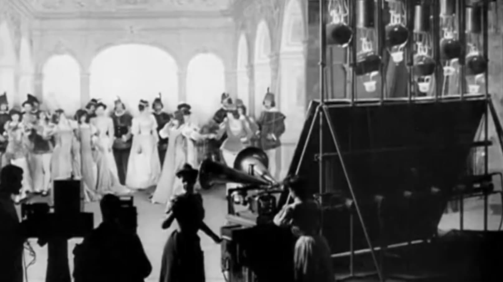 Alice Guy Films a 'Phonoscène' in the Studio at Buttes-Chaumont, Paris