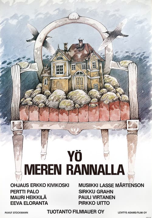 Yö meren rannalla poster