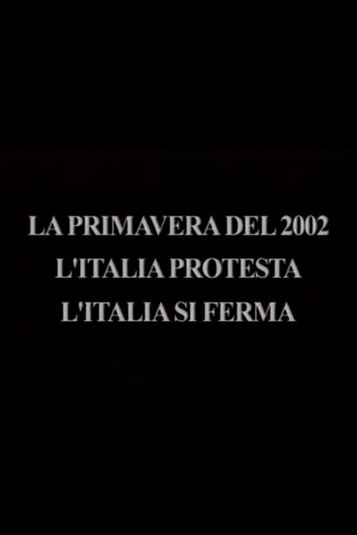 The Spring of 2002 - Italy Protests, Italy Stops poster