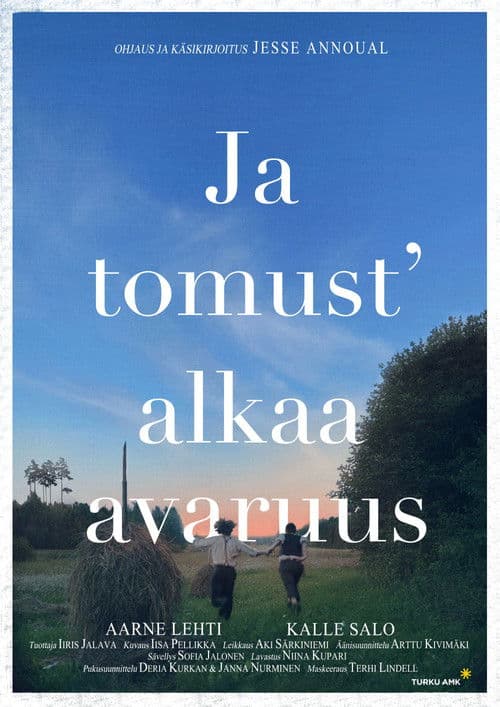 Ja tomust' alkaa avaruus poster