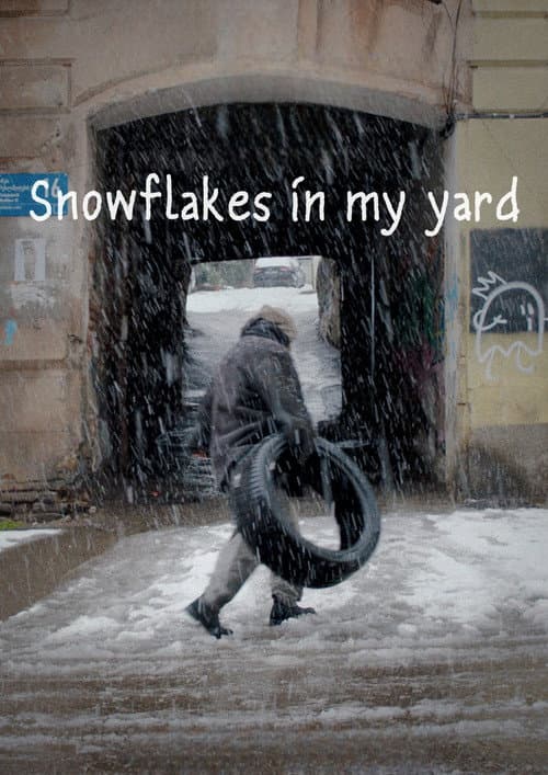 Snowflakes in my Yard poster
