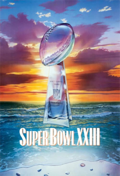 Super Bowl XXIII poster
