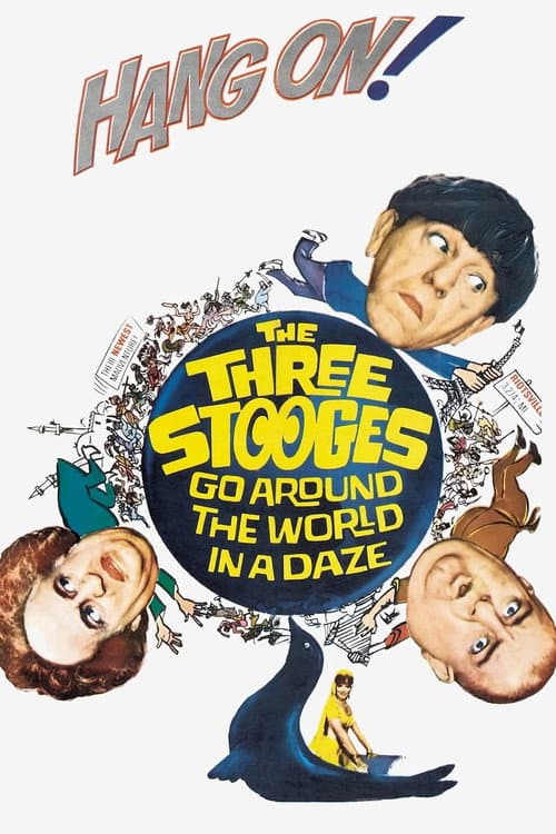 The Three Stooges Go Around the World in a Daze poster