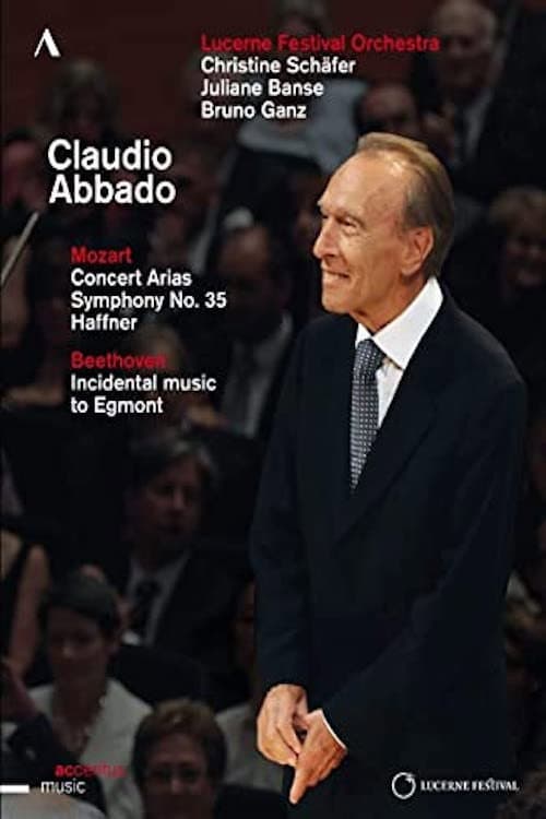 Beethoven - Egmont, Mozart - Symphony 35 - Claudio Abbado, Lucerne Festival Orchestra poster