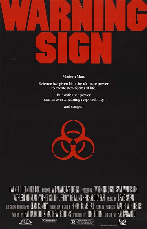 Warning Sign poster