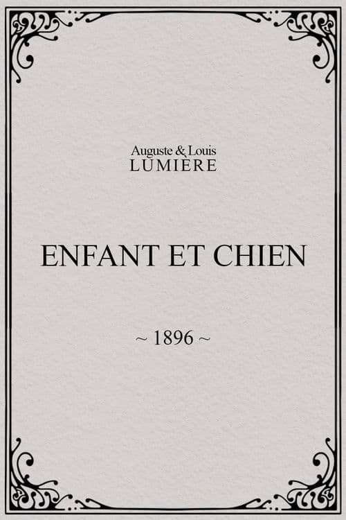 Enfant et chien poster