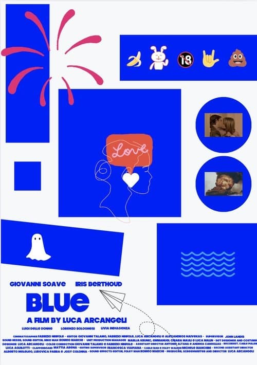 Blue poster