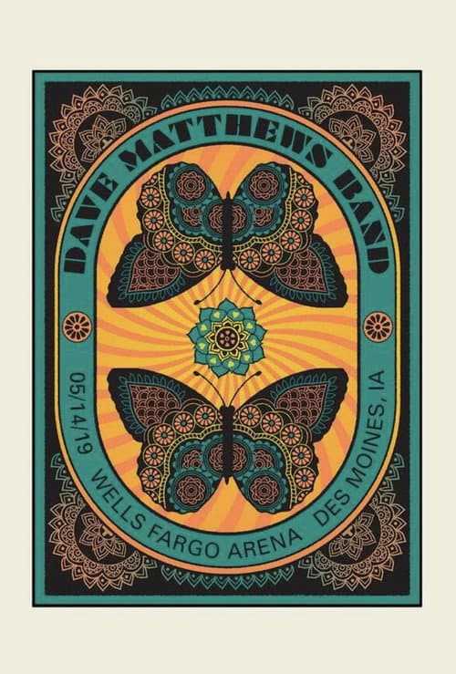 Dave Matthews Band: Wells Fargo Arena - Des Moines, IA - 5/14/19 poster
