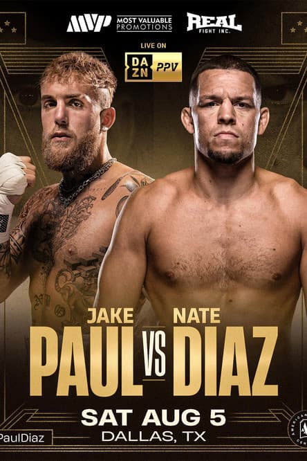 Jake Paul vs. Nate Diaz poster