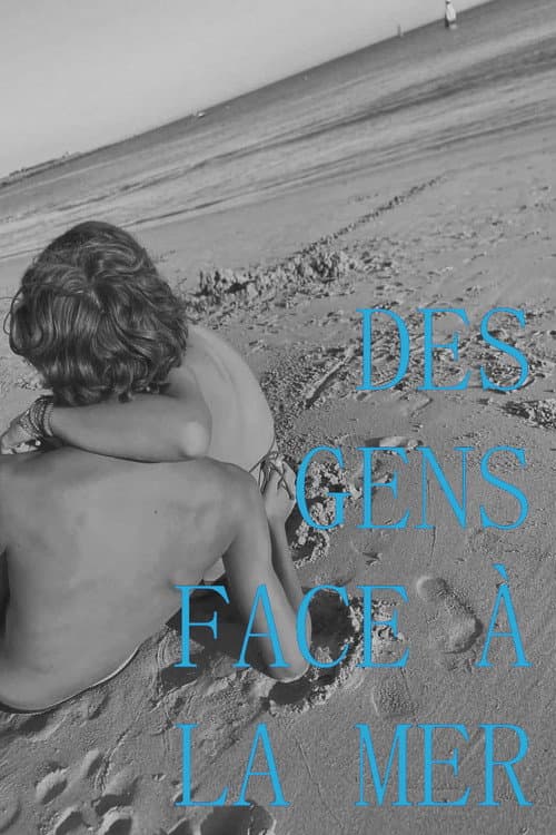 Des gens face à la mer poster