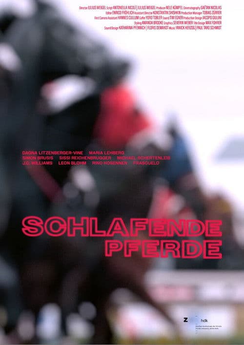 Schlafende Pferde poster