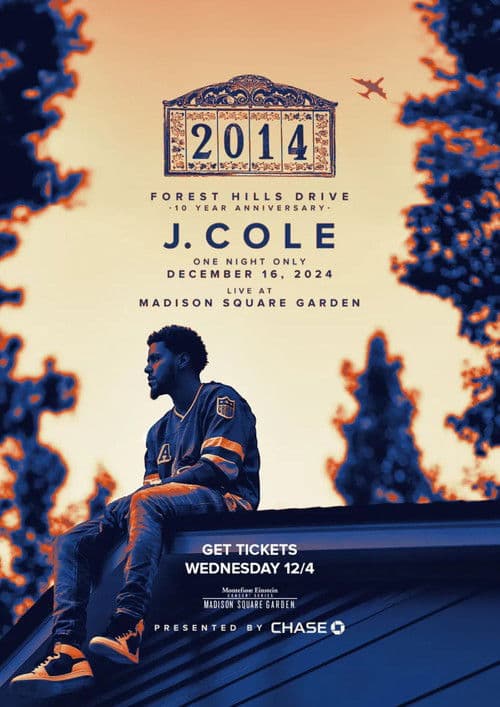 2014 Forest Hills Drive 10th Anniversary Show Live at Madison Square Garden poster