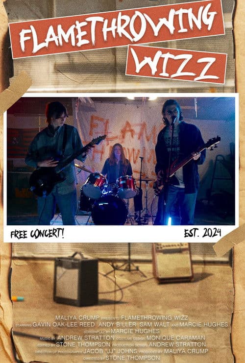 Flamethrowing Wizz poster