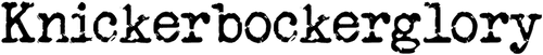 Knickerbockerglory TV