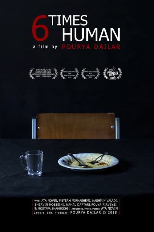 6 Times Human poster