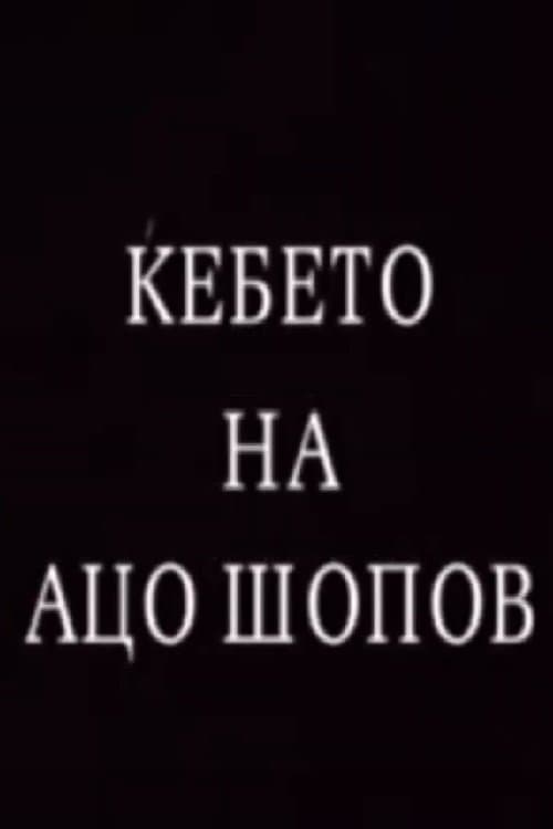 The Blanket of Aco Shopov poster