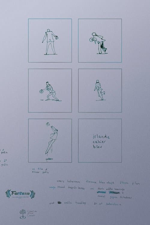 irlande cahier bleu poster