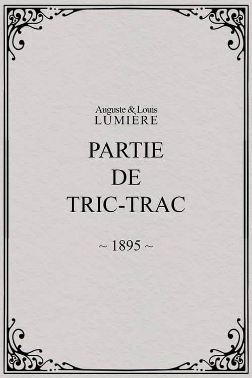 Partie de tric-trac poster
