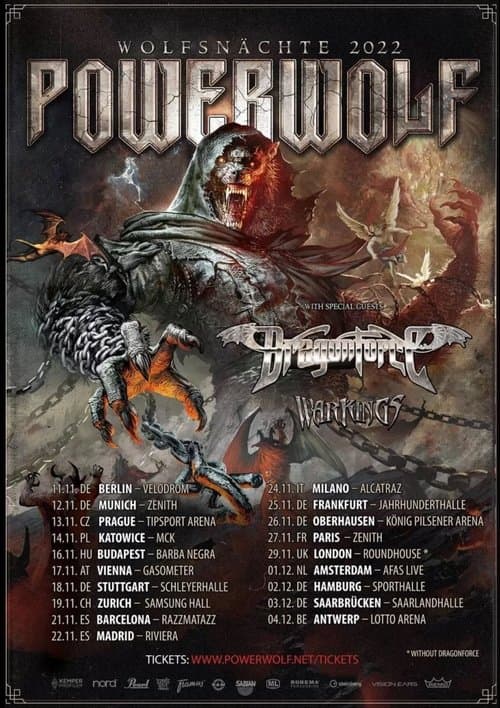 Powerwolf - Live at Oberhausen 2022 poster