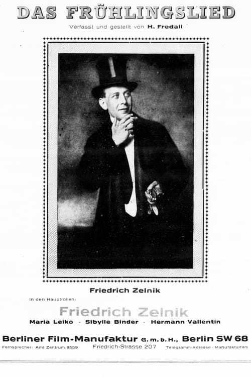 Das Frühlingslied poster