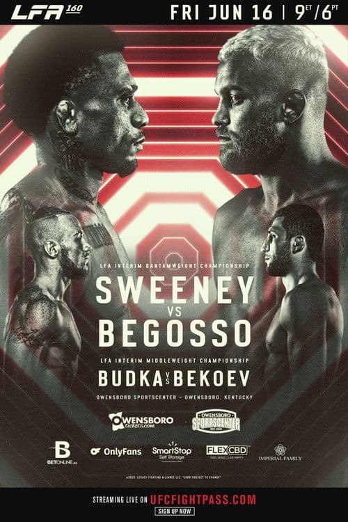 LFA 160: Sweeney vs. Begosso poster