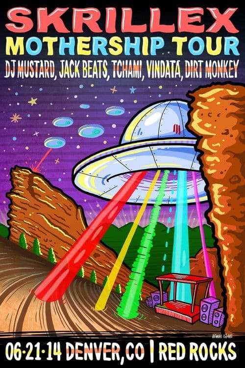 Skrillex - Live @ Red Rocks Amphitheatre poster