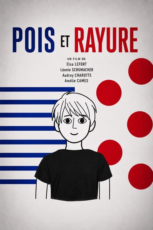 Pois et rayure poster