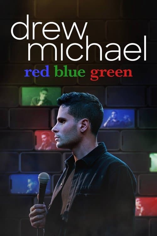 drew michael: red blue green poster