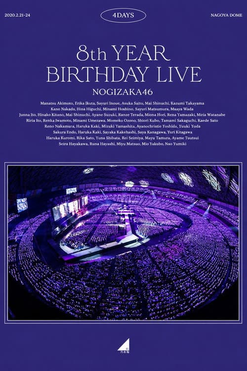 乃木坂46 8th YEAR BIRTHDAY LIVE 2020.2.21～2.24 NAGOYA DOME poster