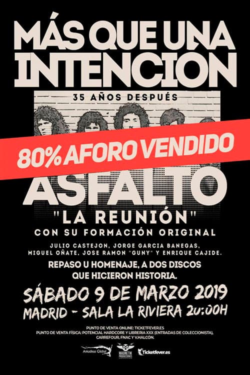 Asfalto – Sold Out poster