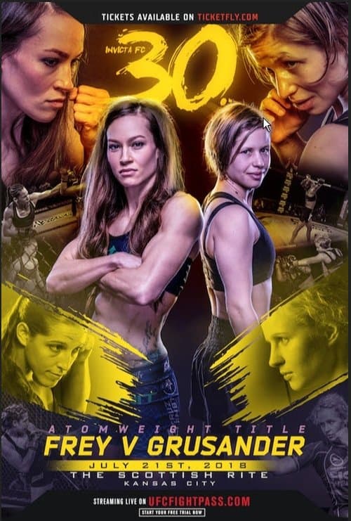 Invicta FC 30: Frey vs. Grusander poster