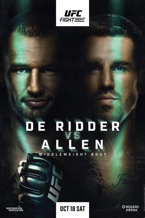 UFC Fight Night 262: de Ridder vs. Allen poster